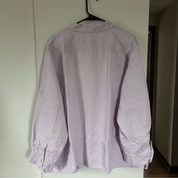 Light Purple Button-Up Blouse - Picture 2 of 5